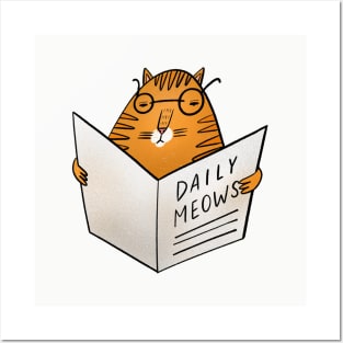 Daily meows Posters and Art